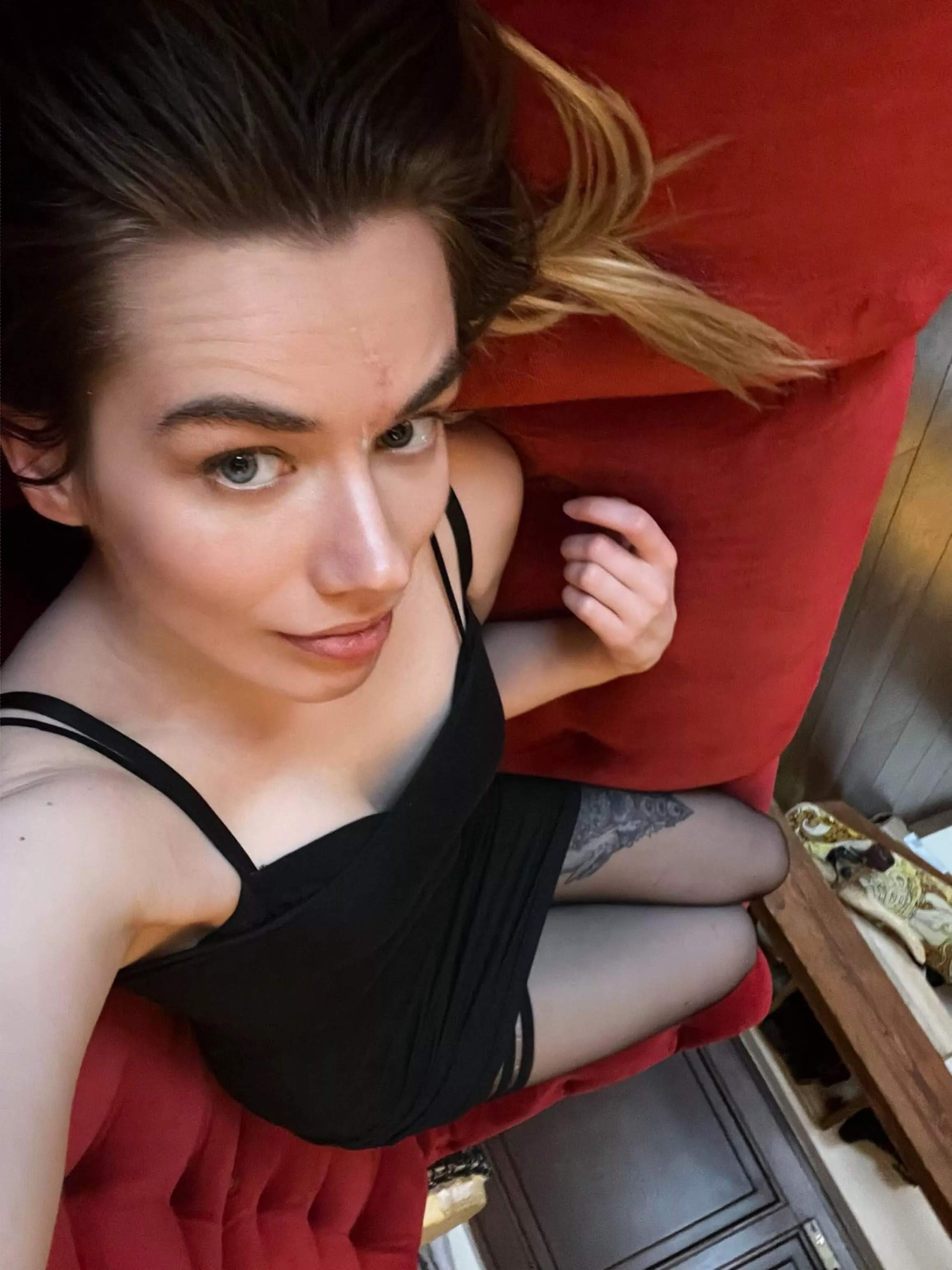 Just a selfie while laying on the couch