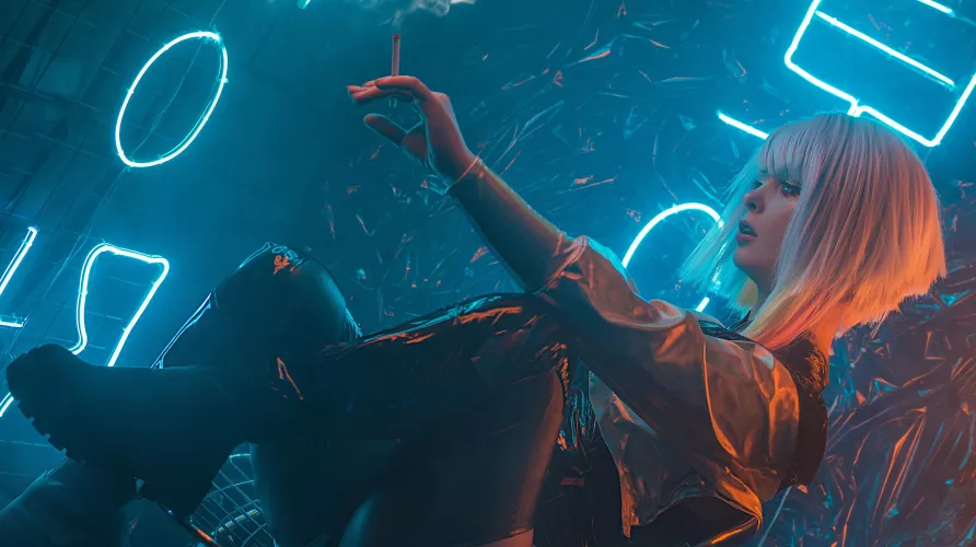 Lucy from Cyberpunk cosplay by me