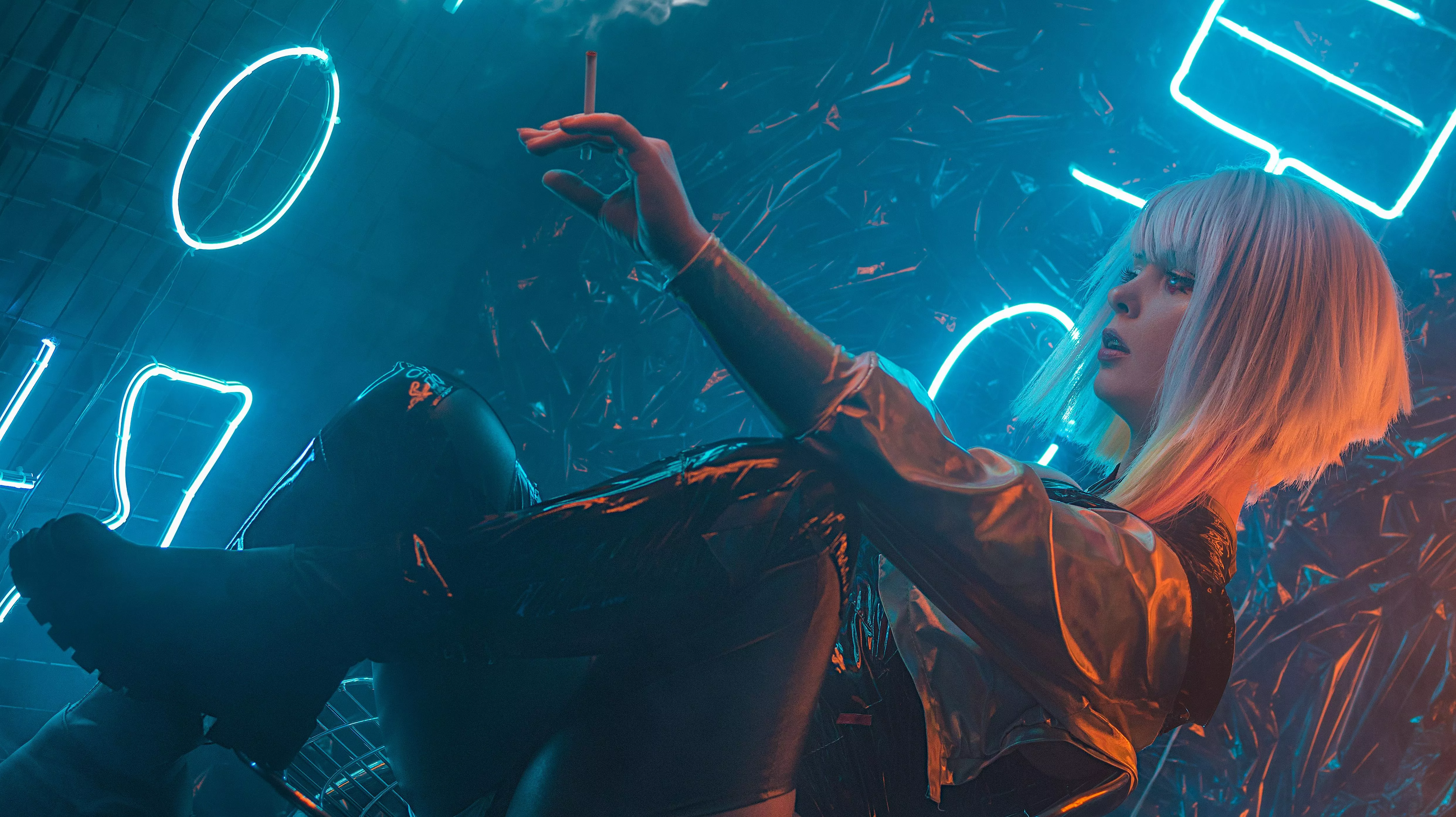 Lucy from Cyberpunk cosplay by me