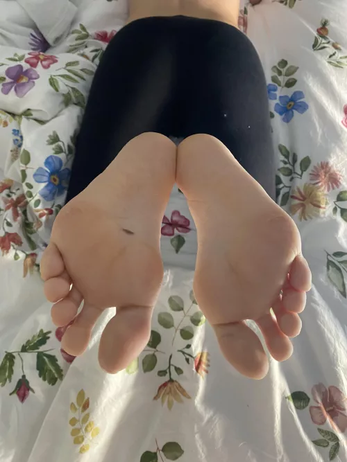 My feet on your chest