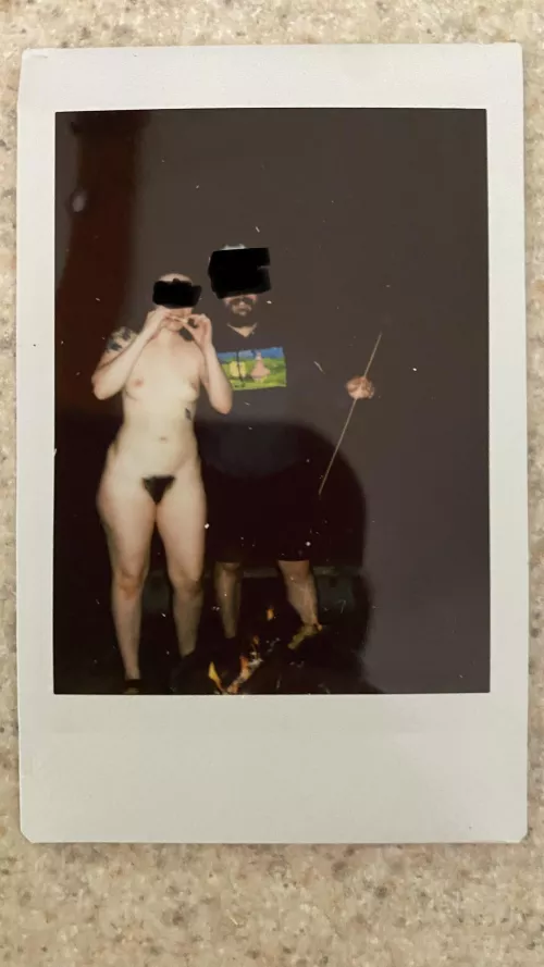 My friend wanted a pic by the fire! He said it was fine if I post it don’t worry 😊