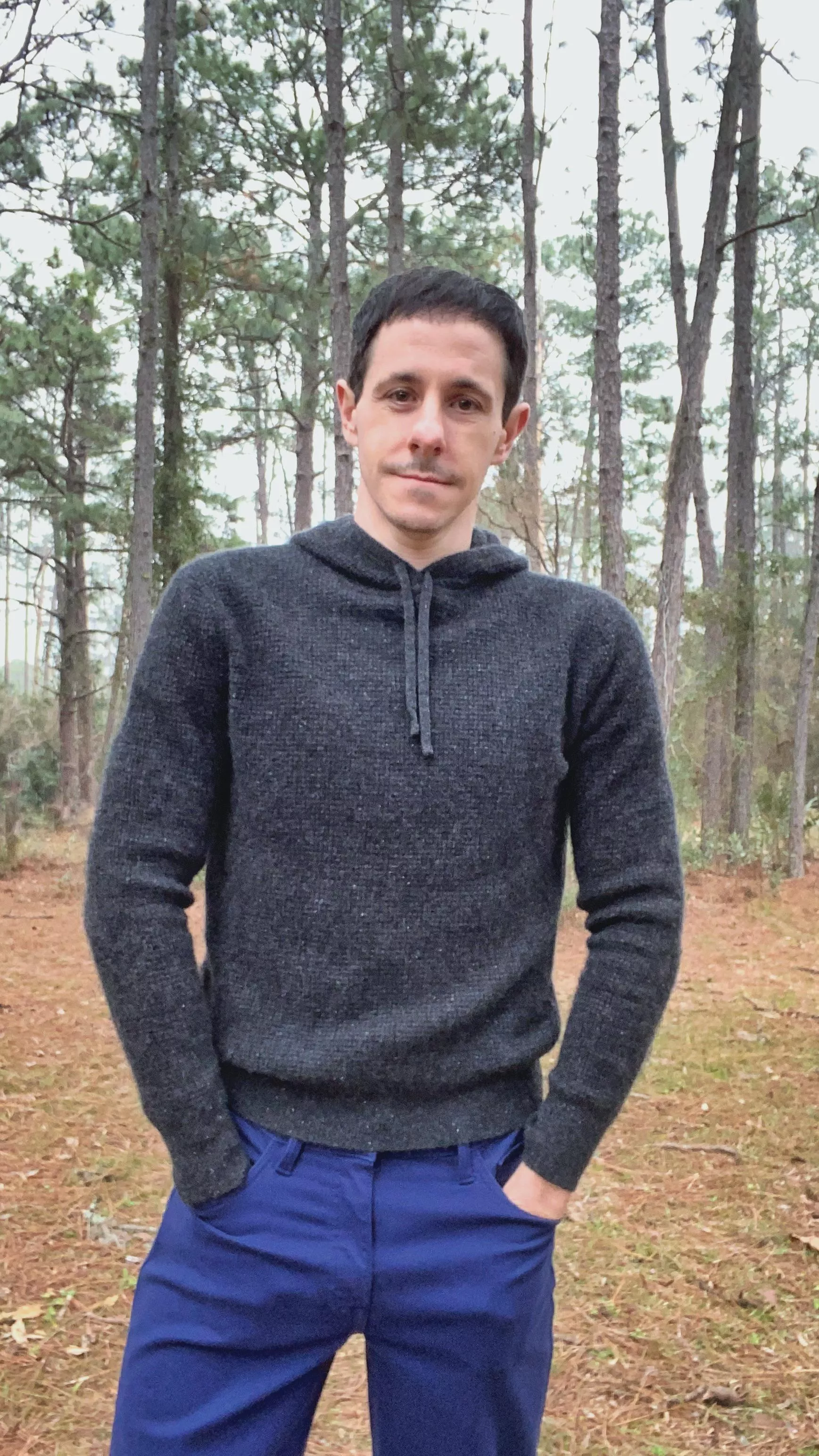 My grey hoodie certainly matches the weather