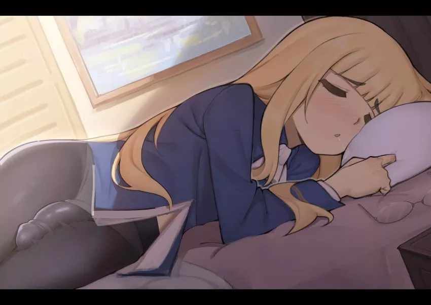 Perrine resting with a visible bulge