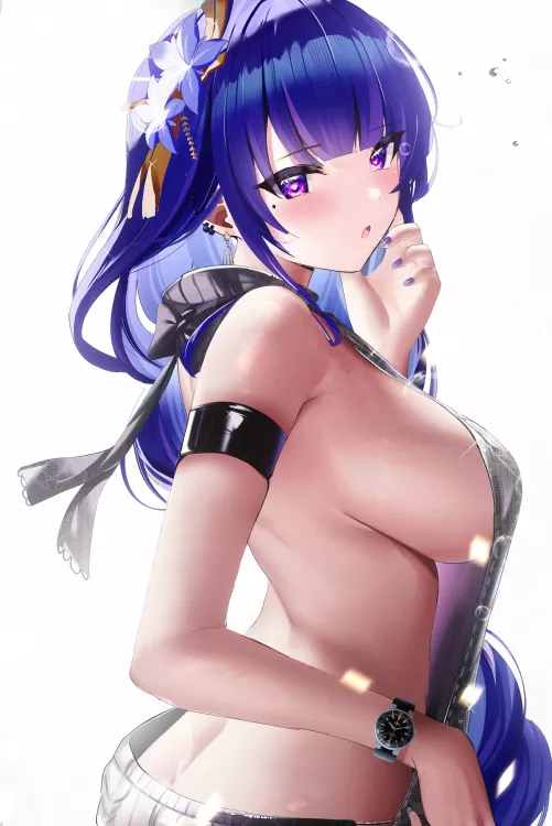 Raiden Shogun virgin killer sweater [Genshin Impact]