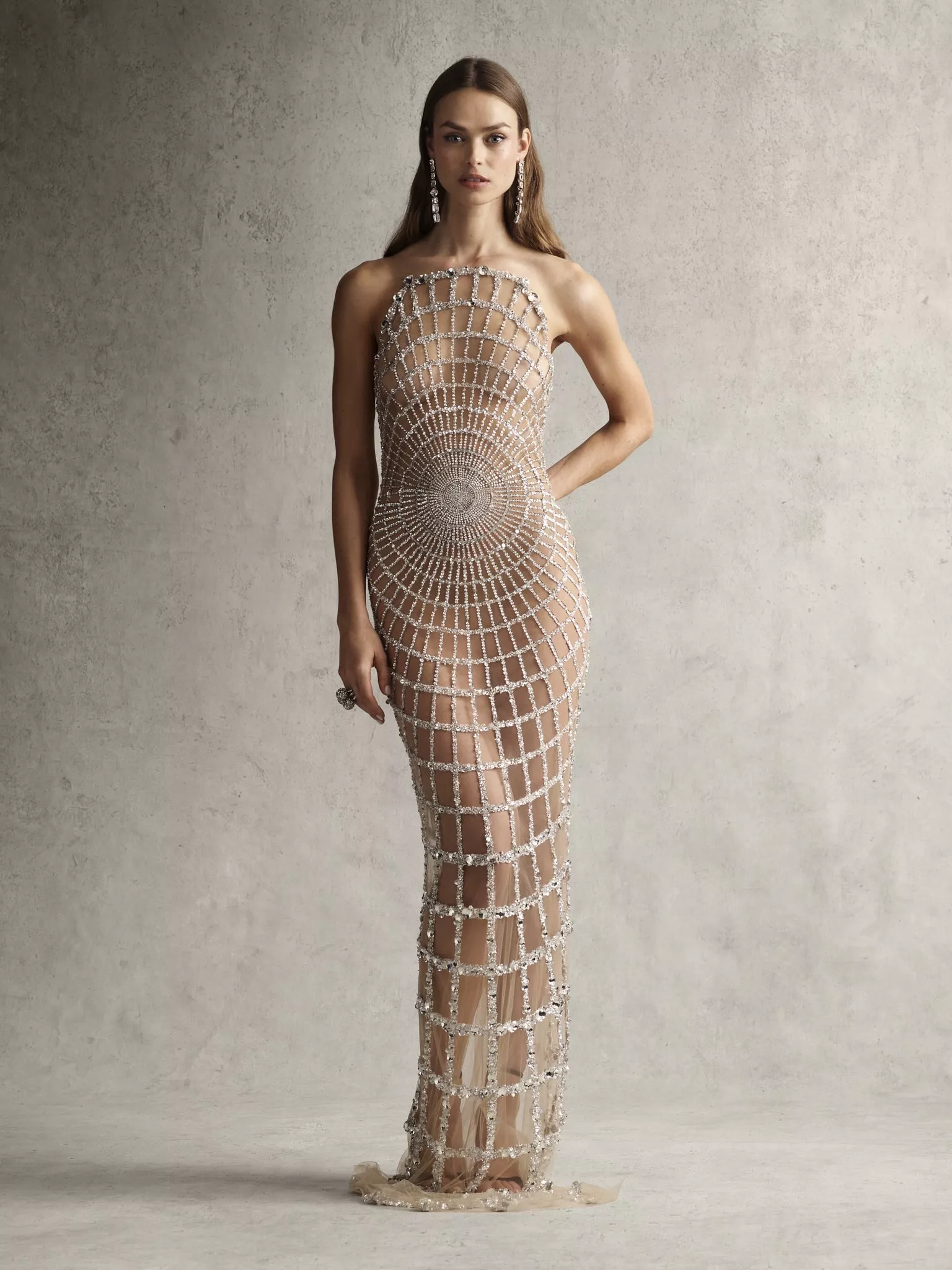 Spider-web dress