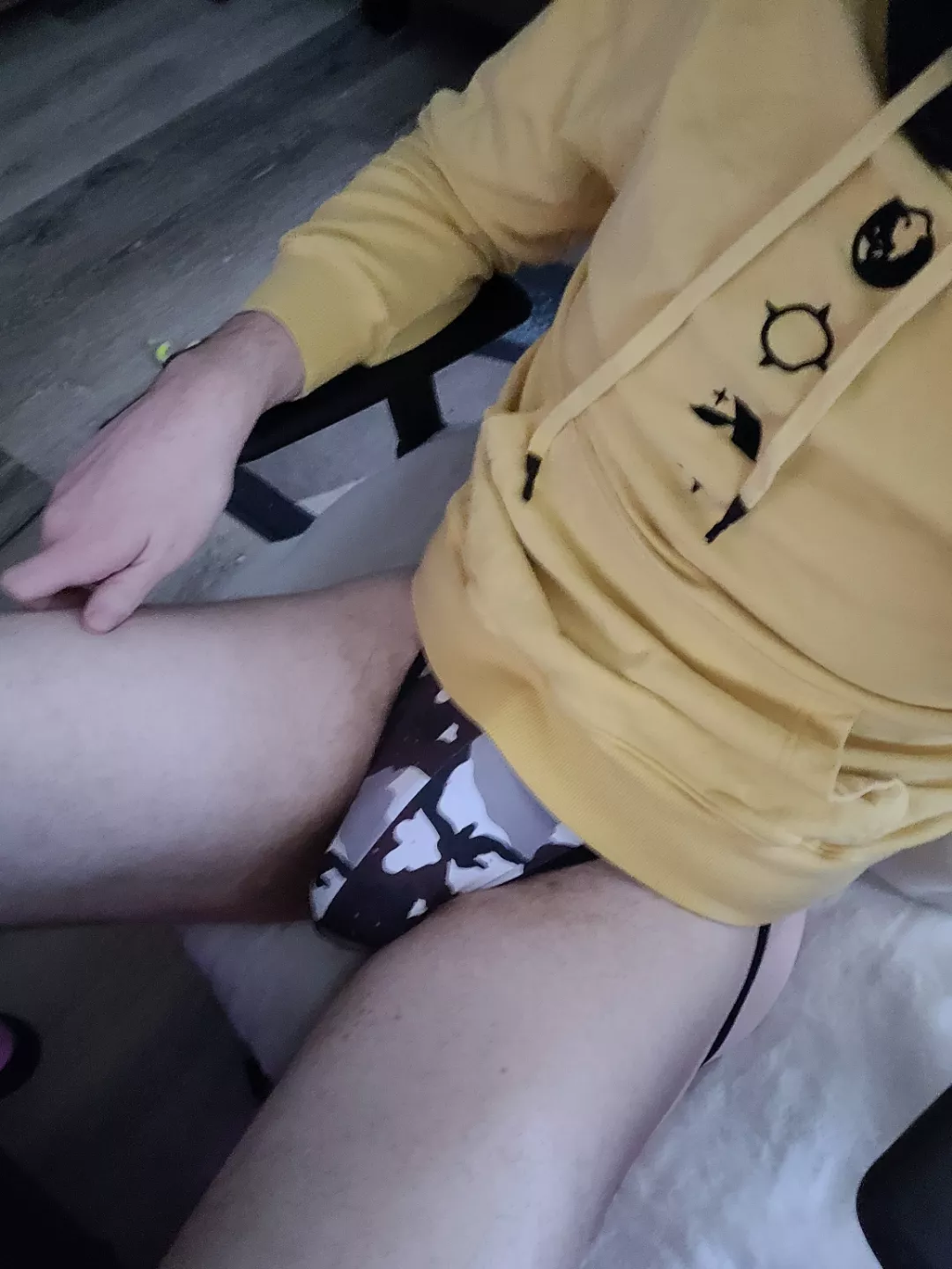 The camo helps hide from work.