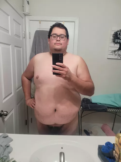 Time to get clean...see what it looks like hard on my page.