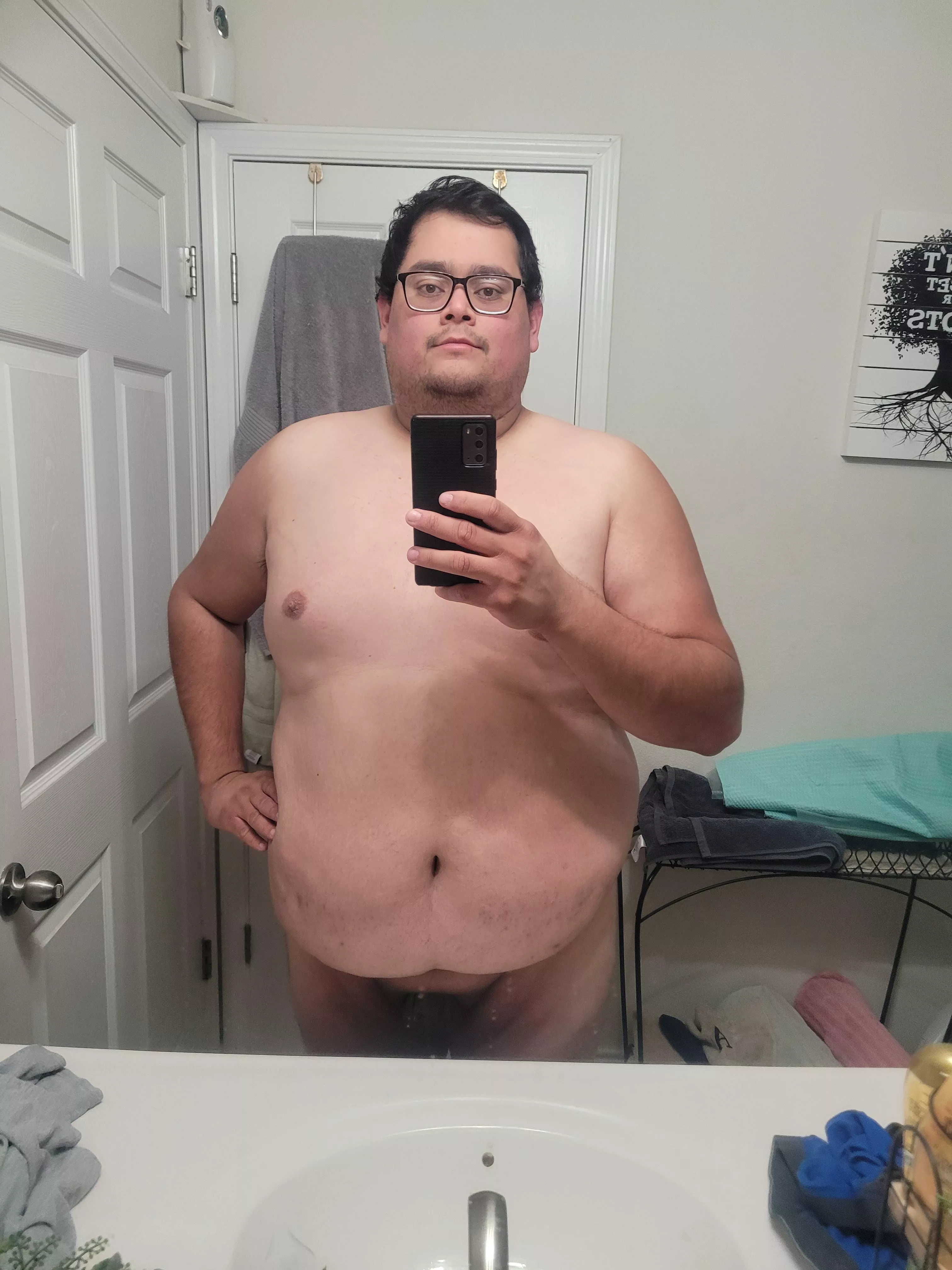 Time to get clean...see what it looks like hard on my page.