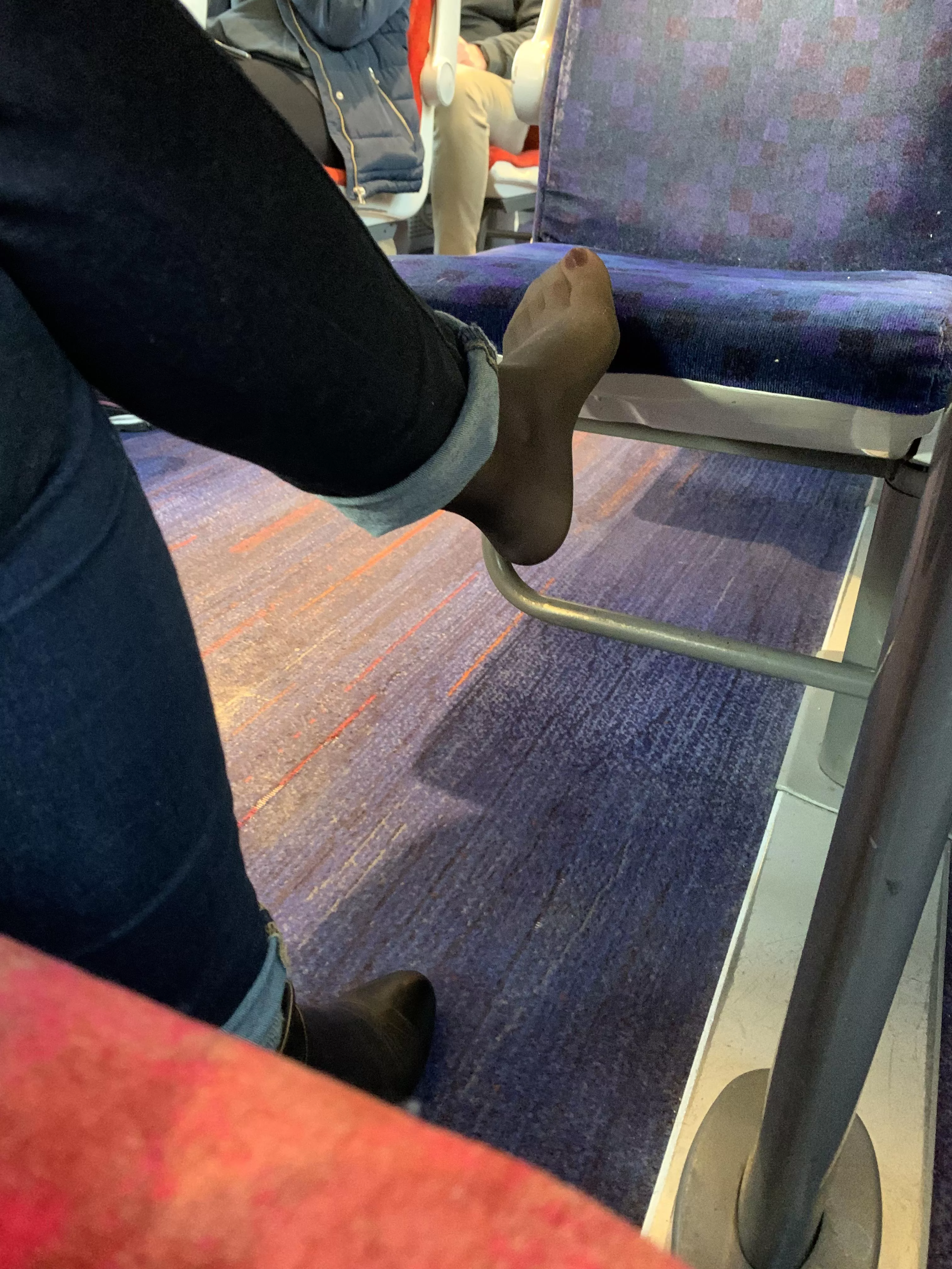 Train trouble: waiting for the next victim 😝