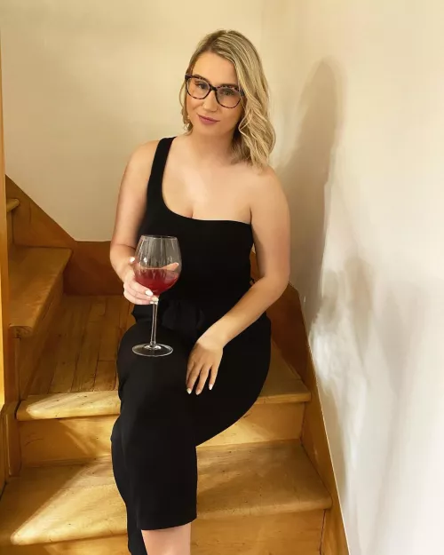 wine and stairs