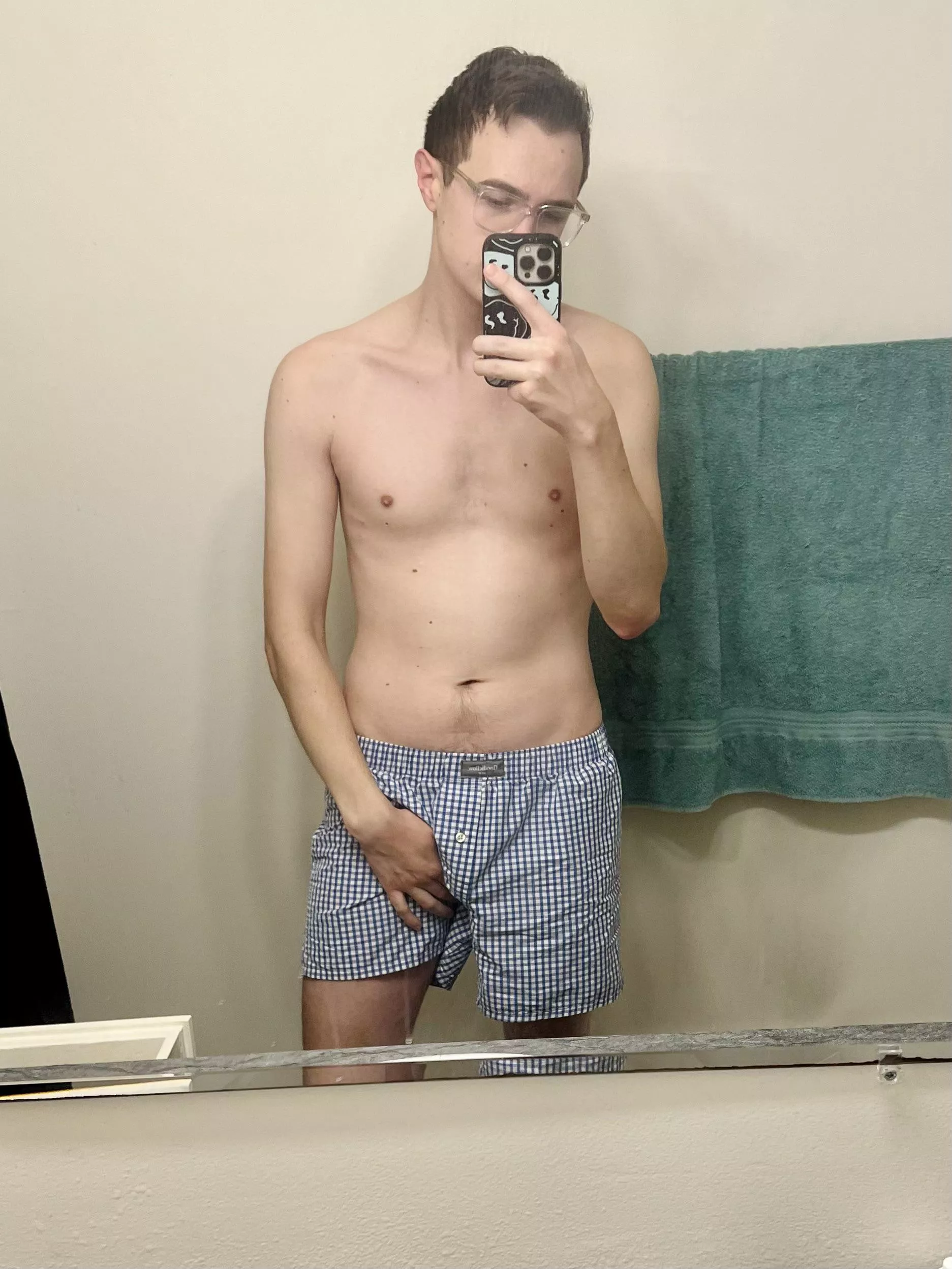 would be better with no underwear but boxers are excellent for relaxing in