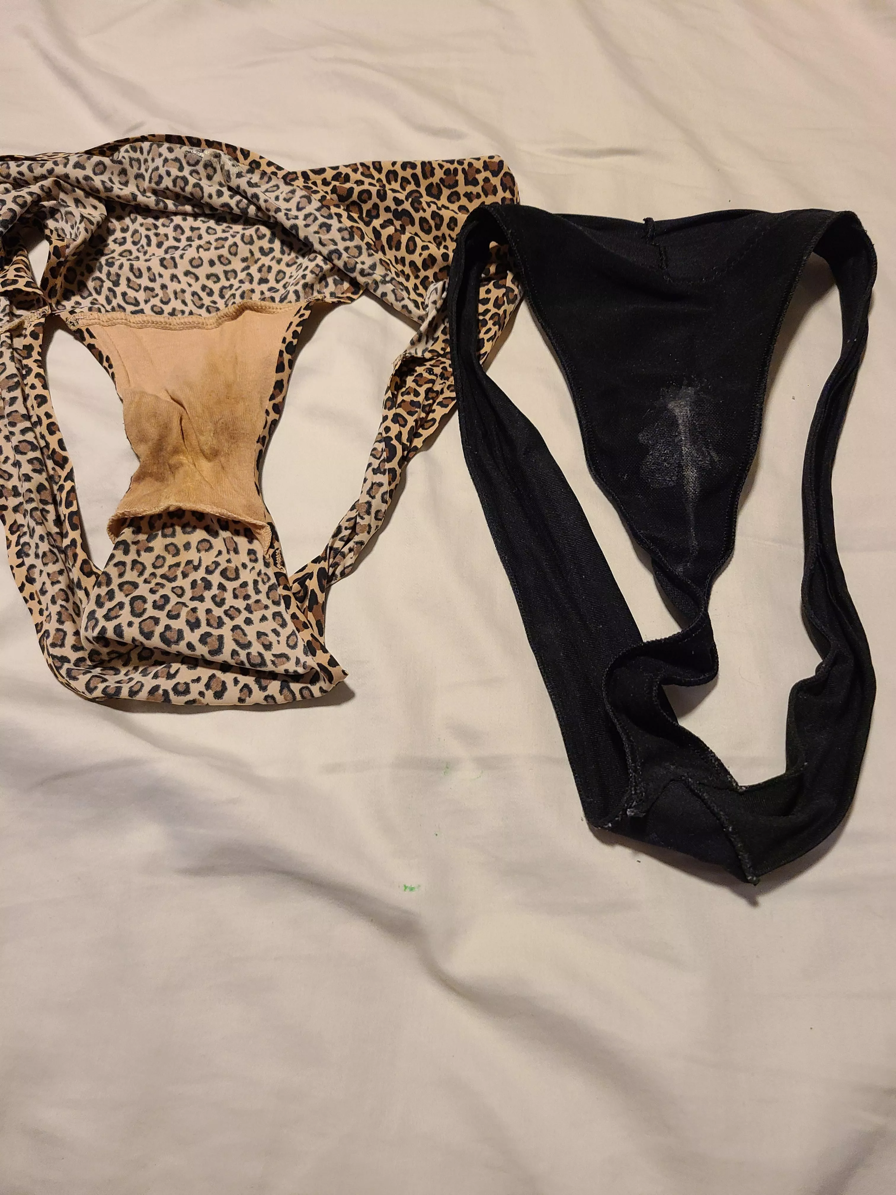 2 of my panties all nice and smelly for ya!