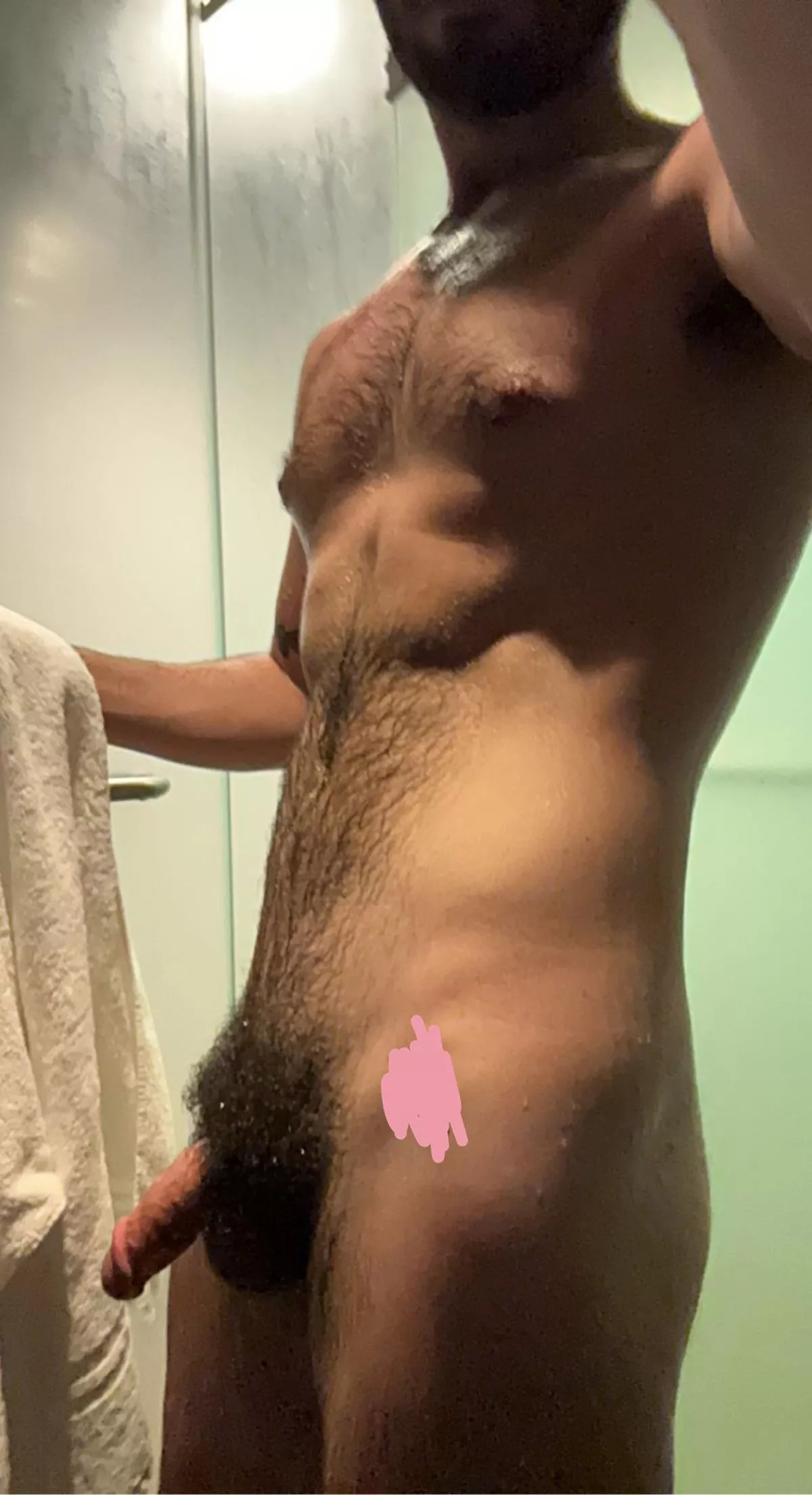 (22) Can’t be too loud in the gym showers