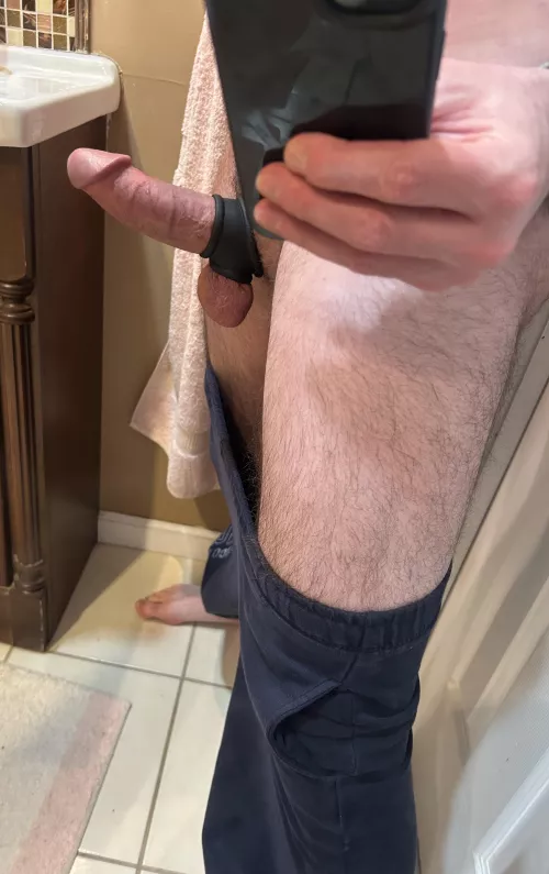 [34][M4A] #NY/NNJ trying out my new cock ring… is it a keeper?