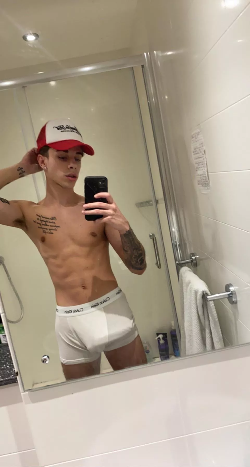 About to get in the shower who’s joining me?