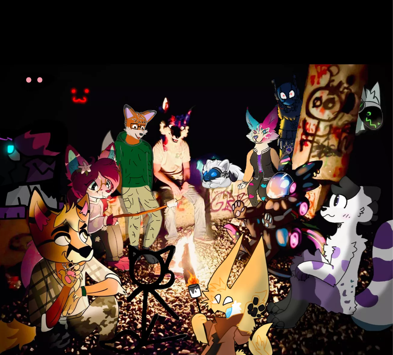 After a lot of moving around seems like everyone finally found a spot to sit