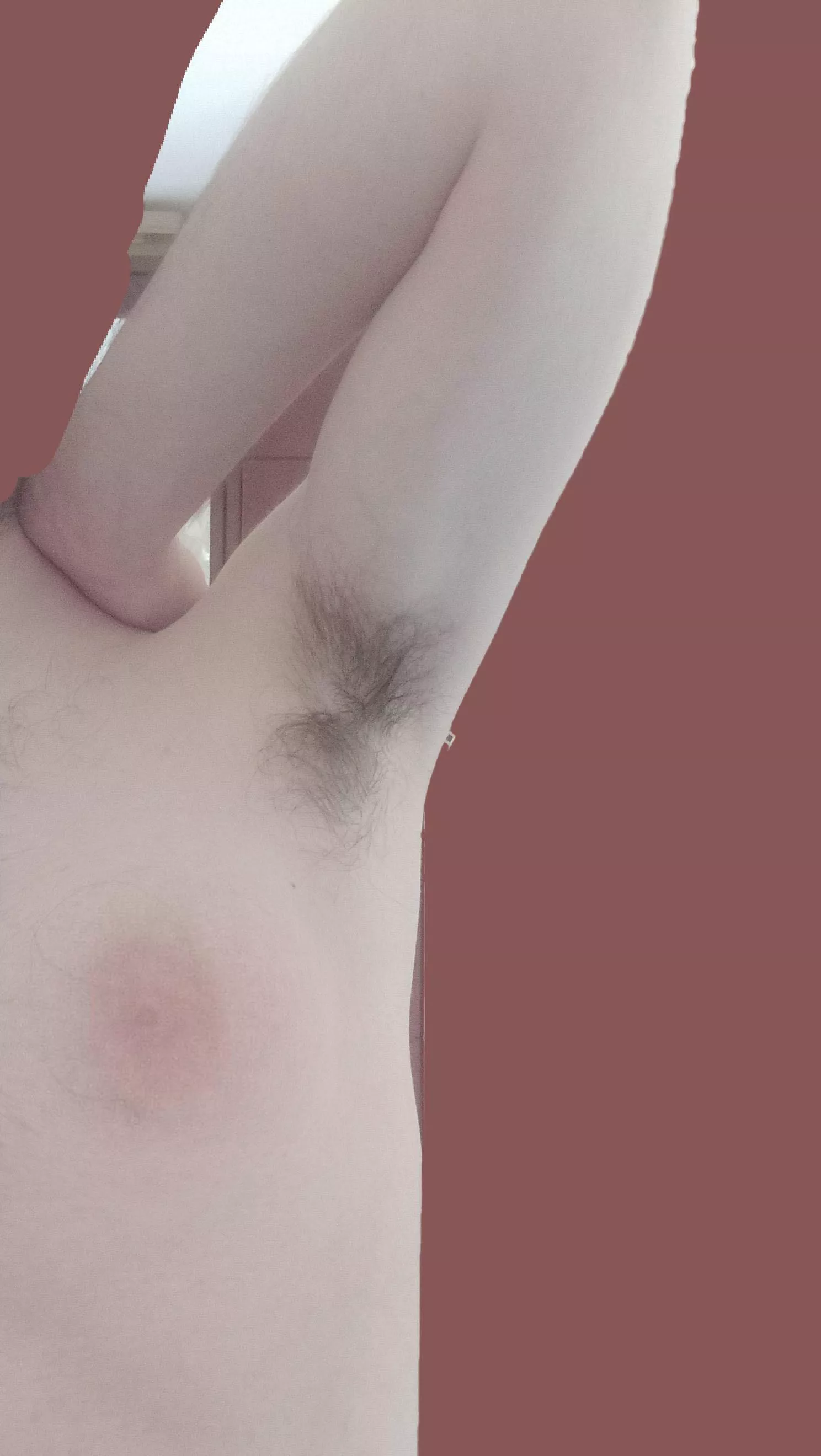 anyone interested in sniffing my hairy armpits