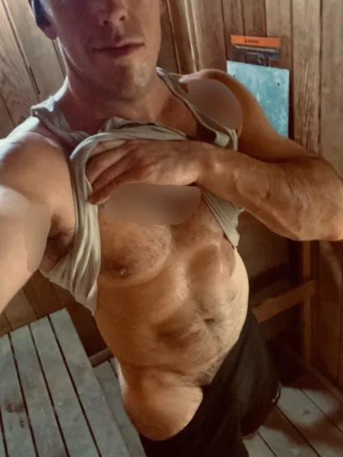 Anyone willing to sneak into the men’s locker room and let me fuck you senseless?