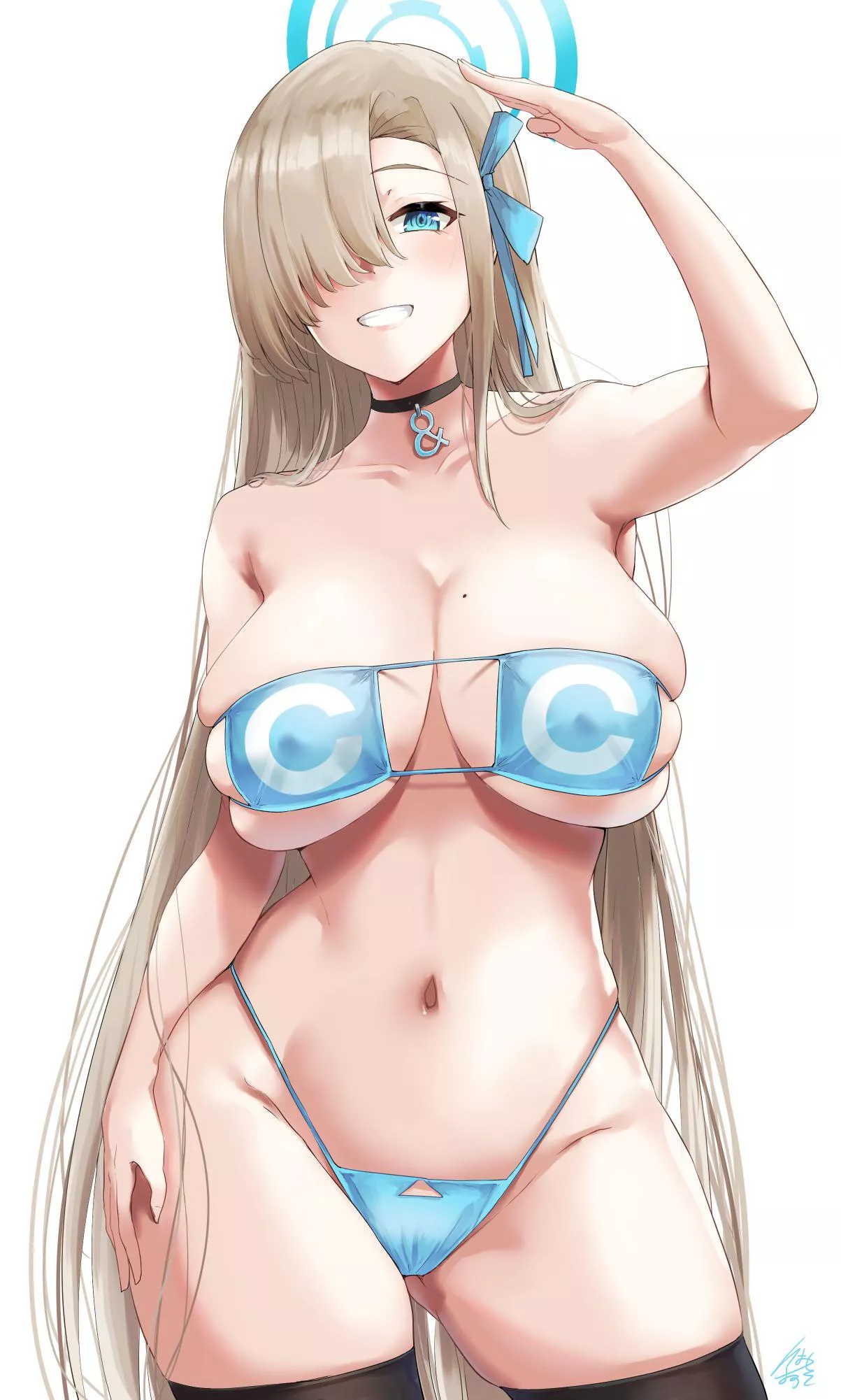 Asuna Blue Bikini (Blue Archive)