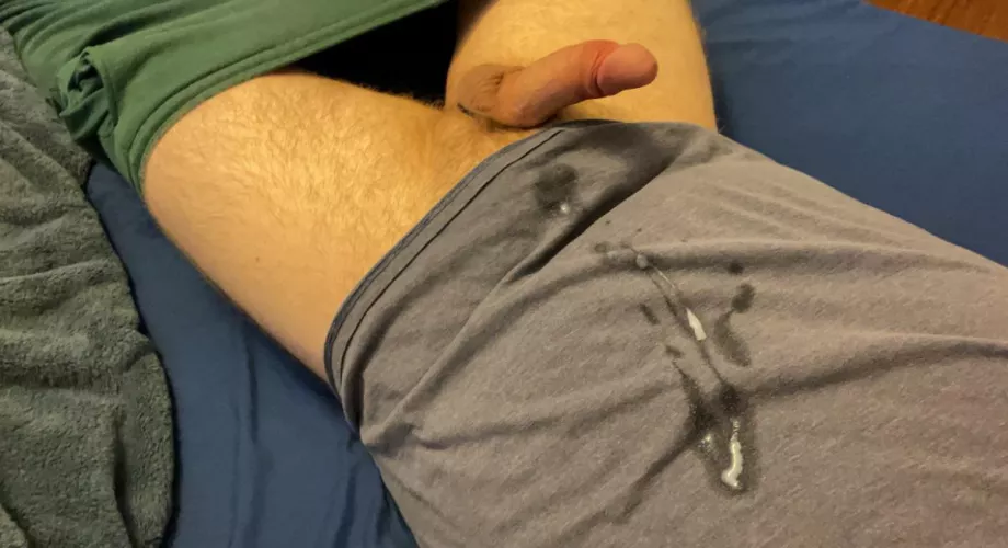 Exploded all over my shirt