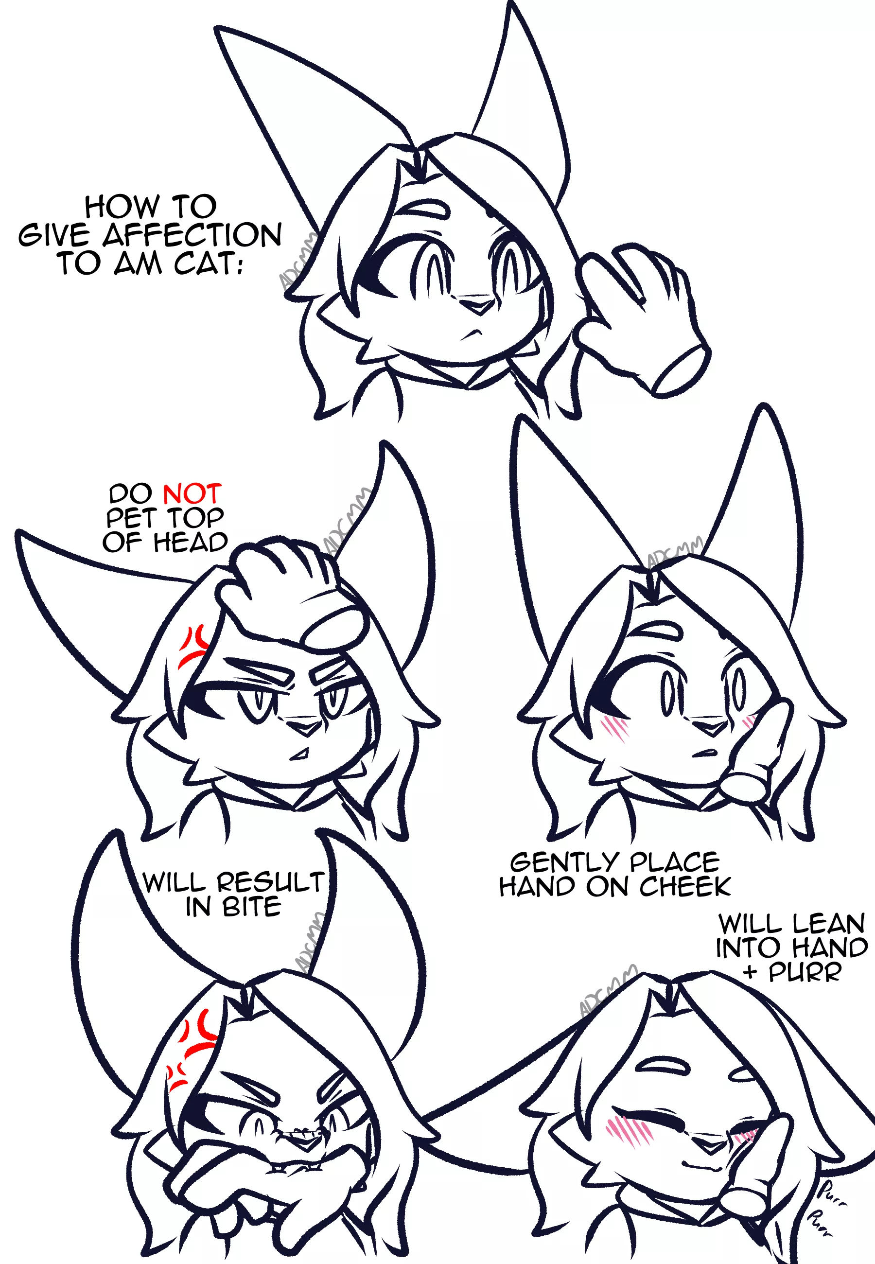 [For Hire] No Head Pats (Art and Amelie (c) Me)