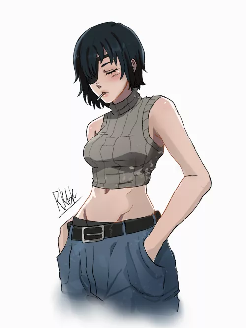 Himeno in her day off (By F o x x) [Chainsaw Man]