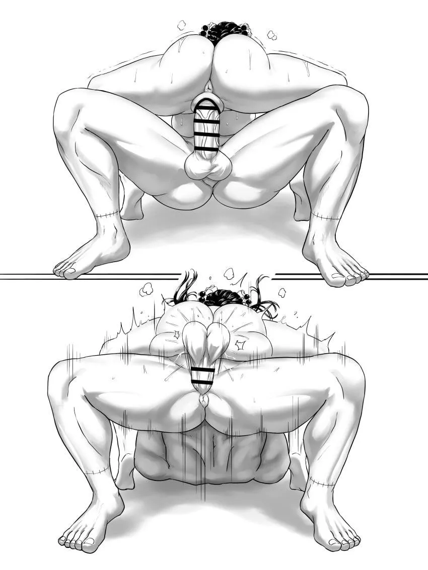 Hiyori taking the 4th sword style