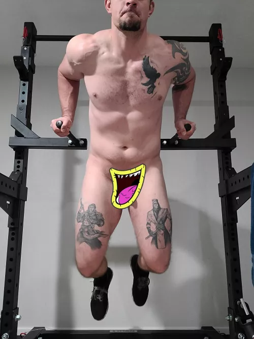 Home gy[m] means you getta ditch the clothes but gotta keep the shoes on