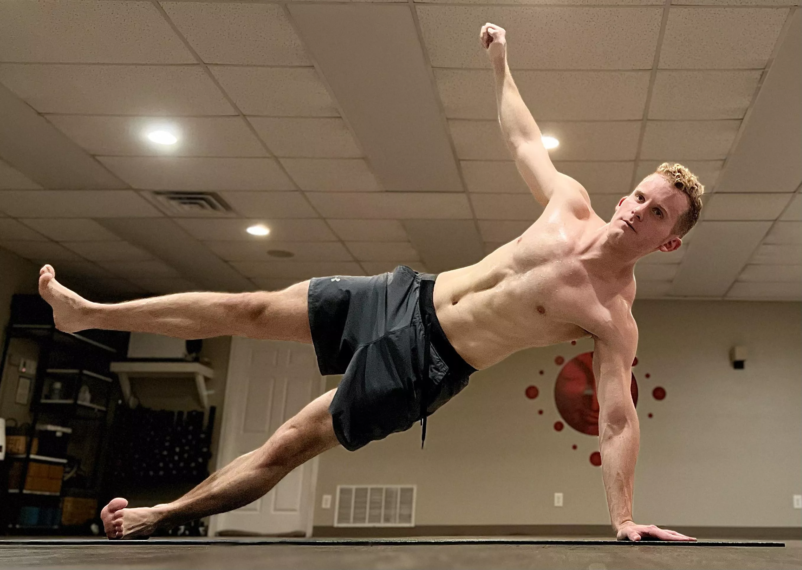 I got to play a bit in my yoga studio before leaving