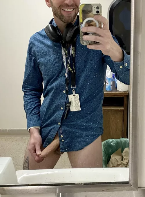 I wonder if my coworkers know what this Jew boy is packing