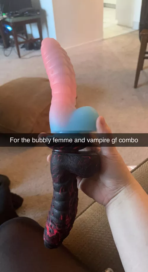 Inside of me there are two dildos