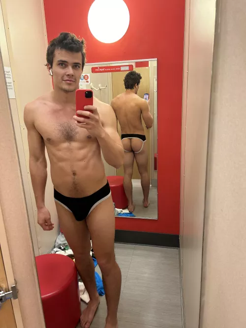 Jockstrap in the changing room