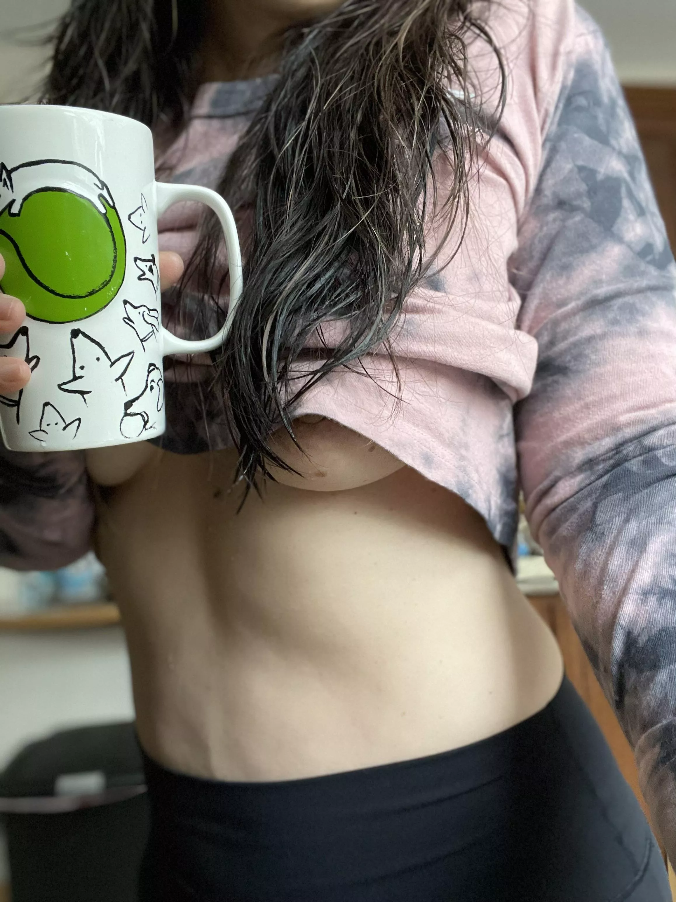 Kids are school so momma can enjoy her Joe