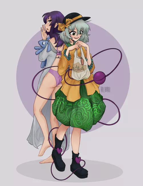 Koishi Komeiji (TouHou) x Edna (Edna & Harvey) [Archirai]