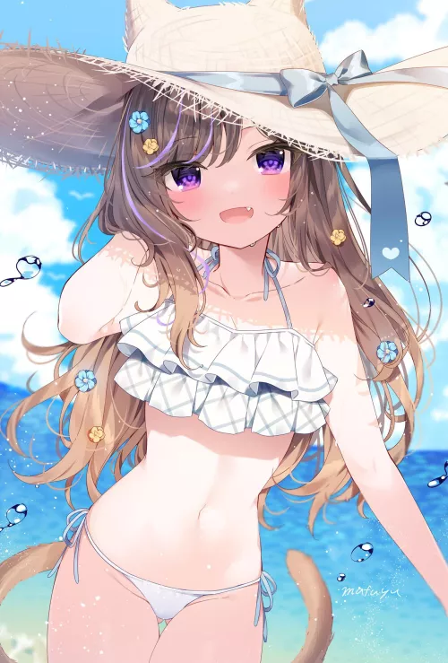 Leo-chan enjoying the beach
