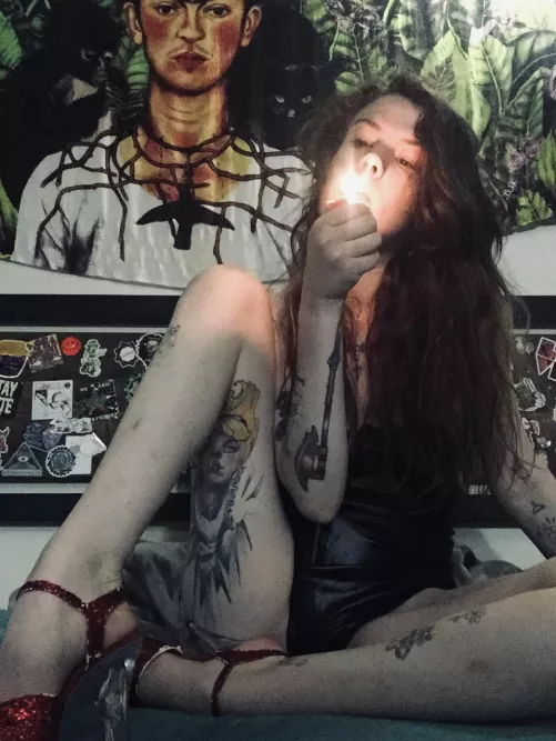 Let the few remaining dregs of your free will drift away in the smoke… you’re Mine now. 🔥😵‍💫 [domme]