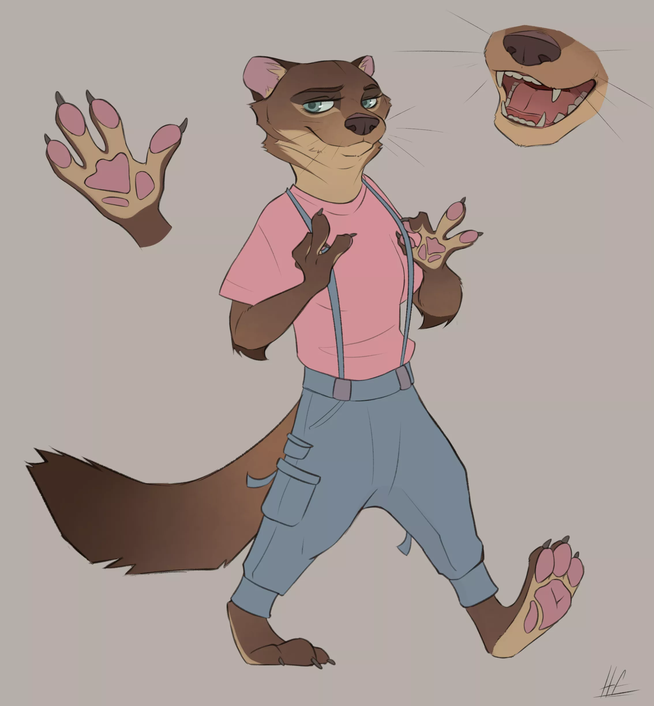 Marten gurl in Zootopia style :p [art by me @heretic.fox on Instagram]
