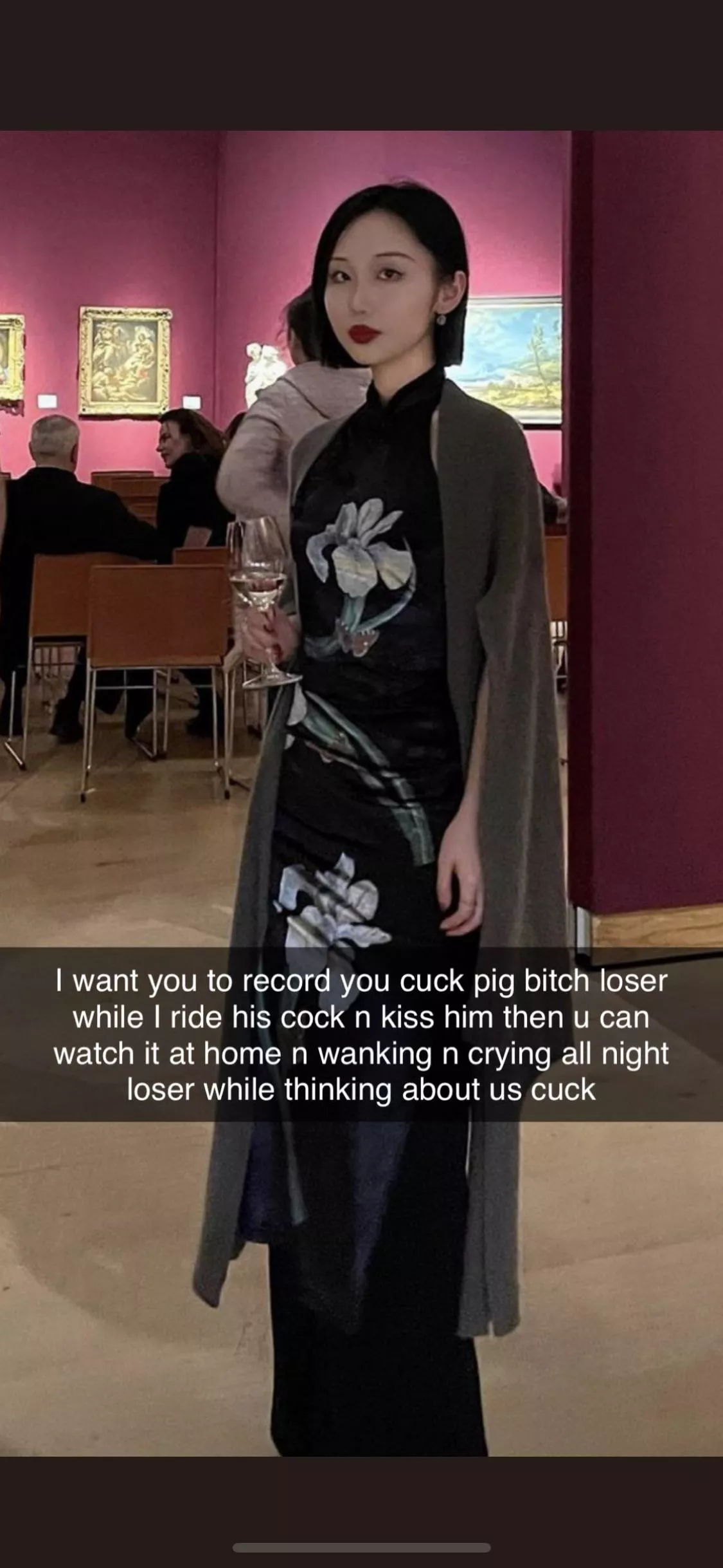 Only your knees cuck bitch