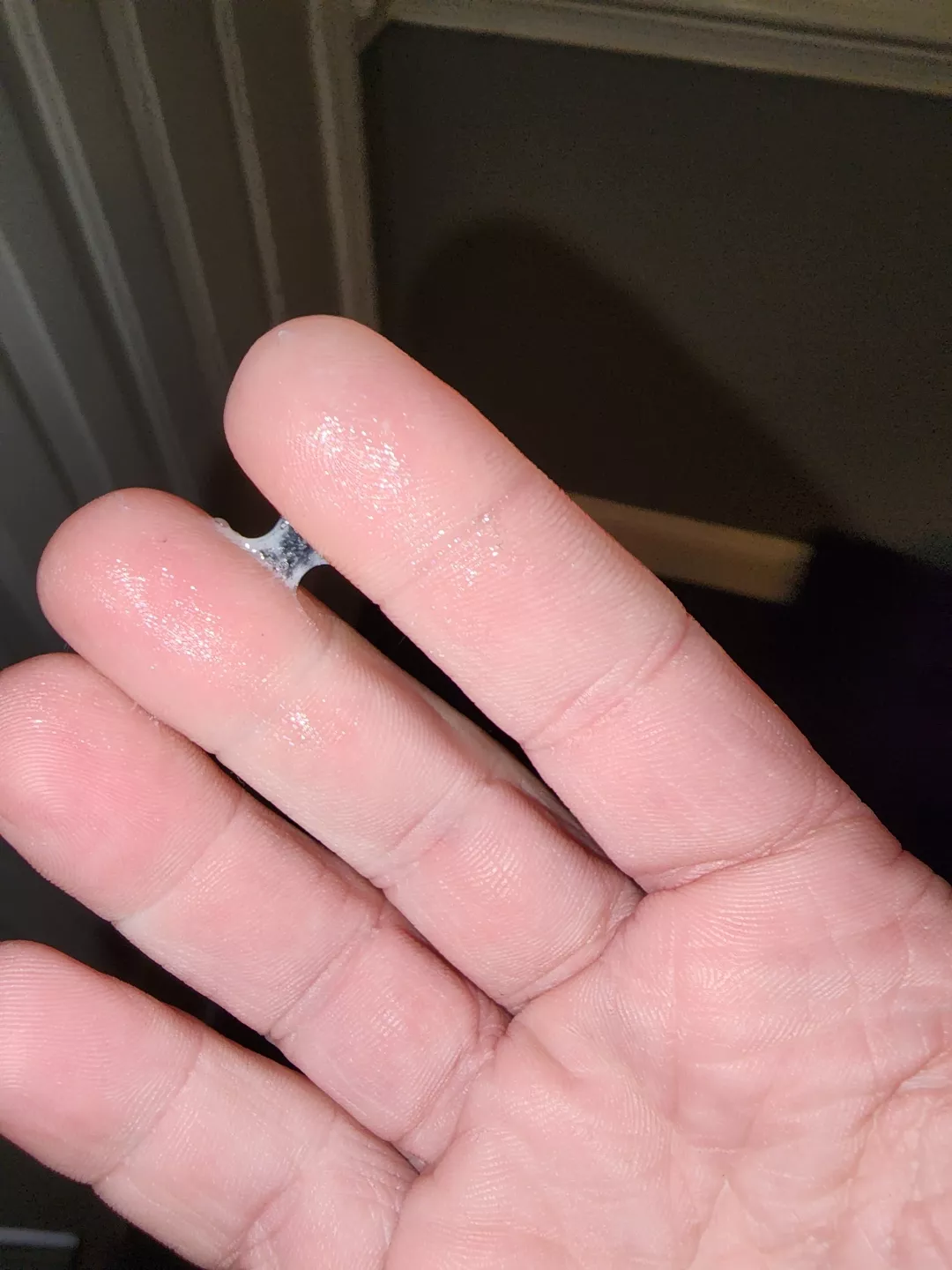 Opps, I haven't cum yet and this is the product. Fingers matter too right?