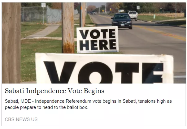 Sabati Independence Vote Begins