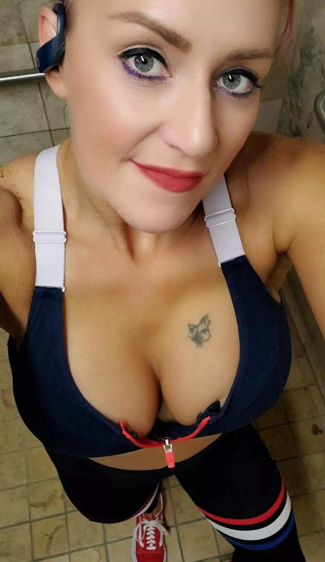 Selfie before workout