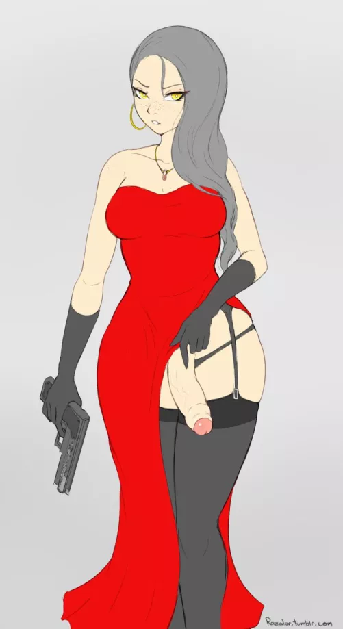 She’s packing heat