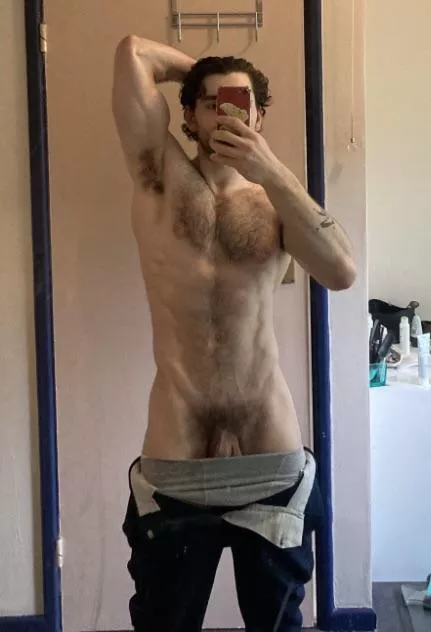 Show me a bathroom mirror, and I can’t help but pose