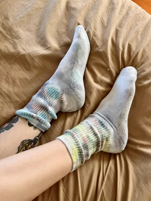 Socks in bed