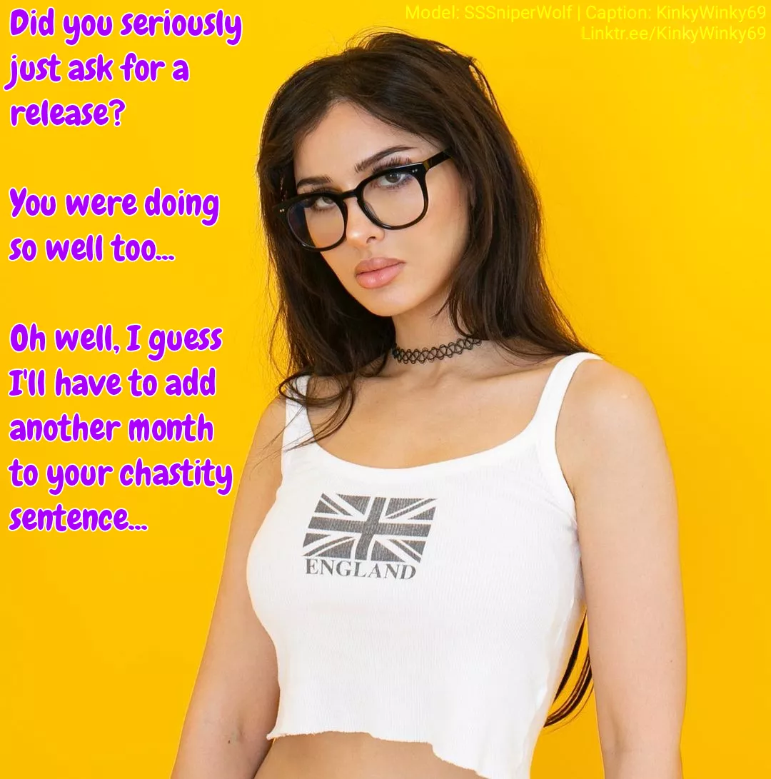 SSSniperWolf Extends The Chastity Sentence