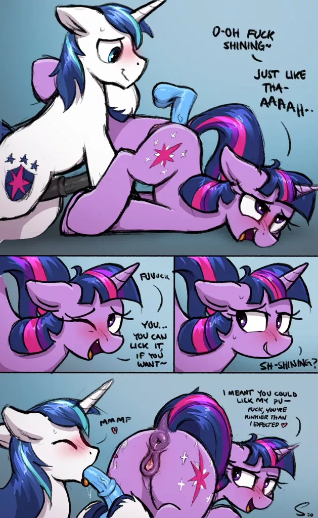 Very Kinky Shining Armor (Artist: Selenophile)