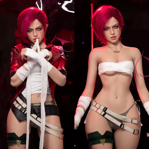 Vi cosplay real doll 157cm/5ft2, will she be your Christmas gift? (Vi) [League of Legends]