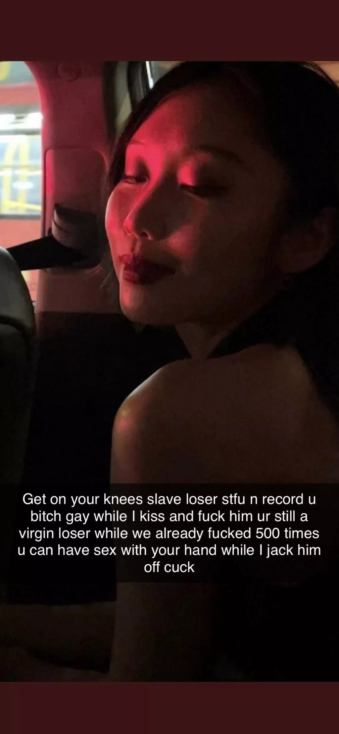 Watch me get fucked loser