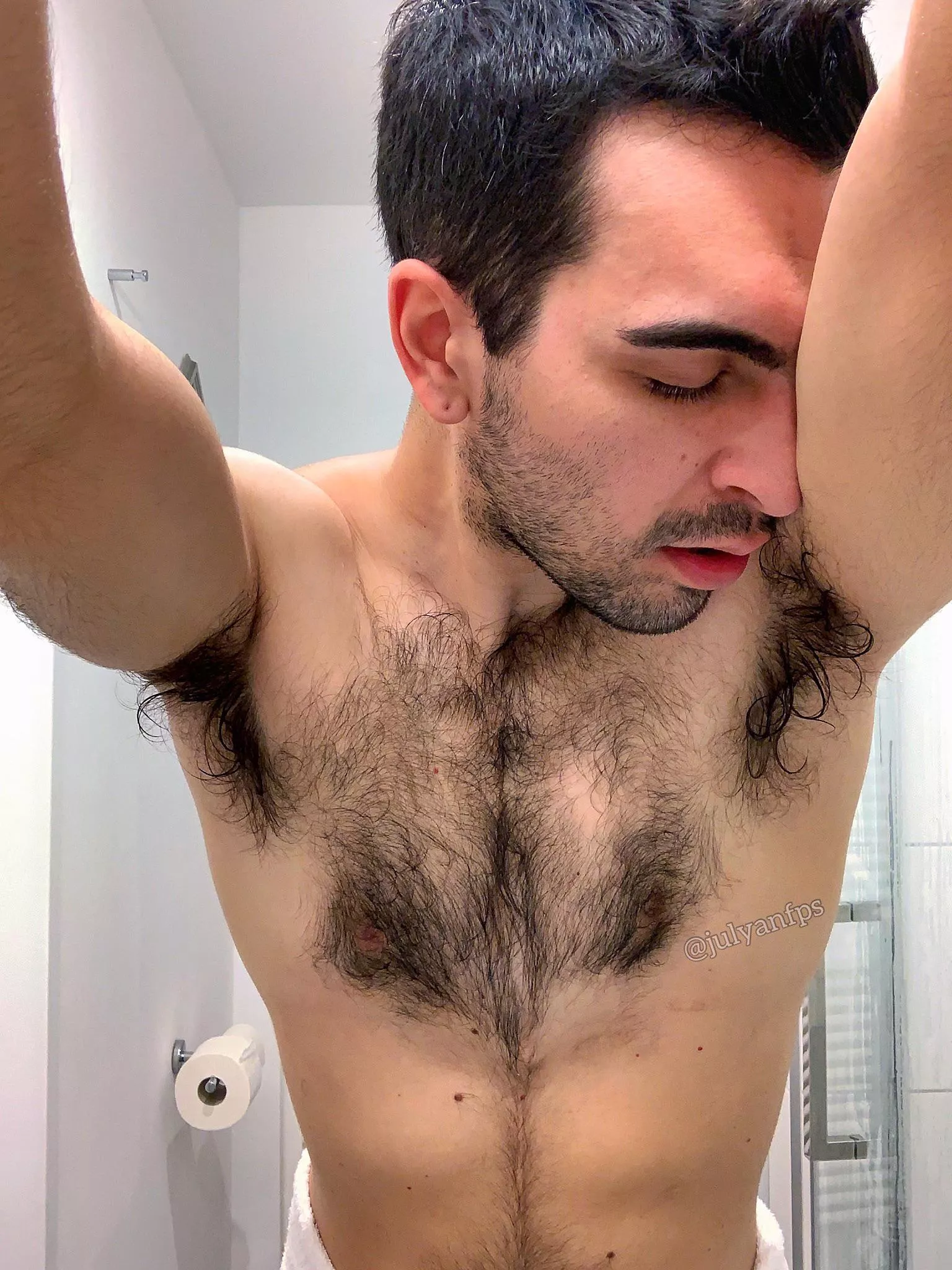 Where do you like guys to be the hairiest? Pits, bush, chest?