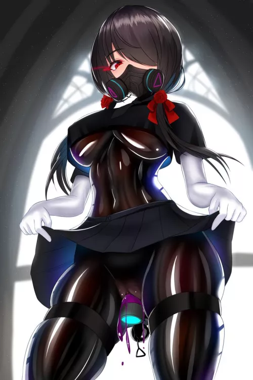 You look so cute with that on~ now you better be a good girl and keep it on while im away